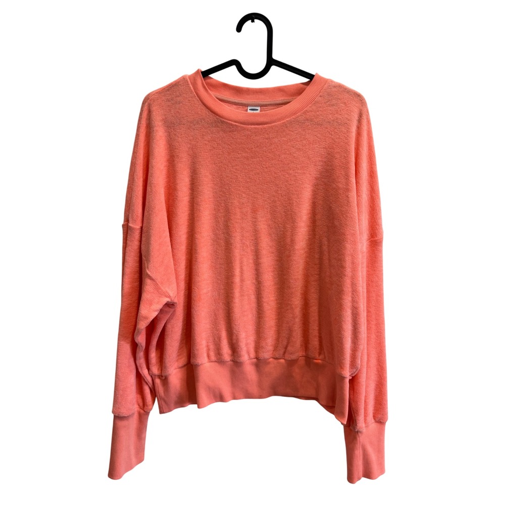 Old Navy Coral Pink Crewneck Sweatshirt‎ Long Sleeve Size L